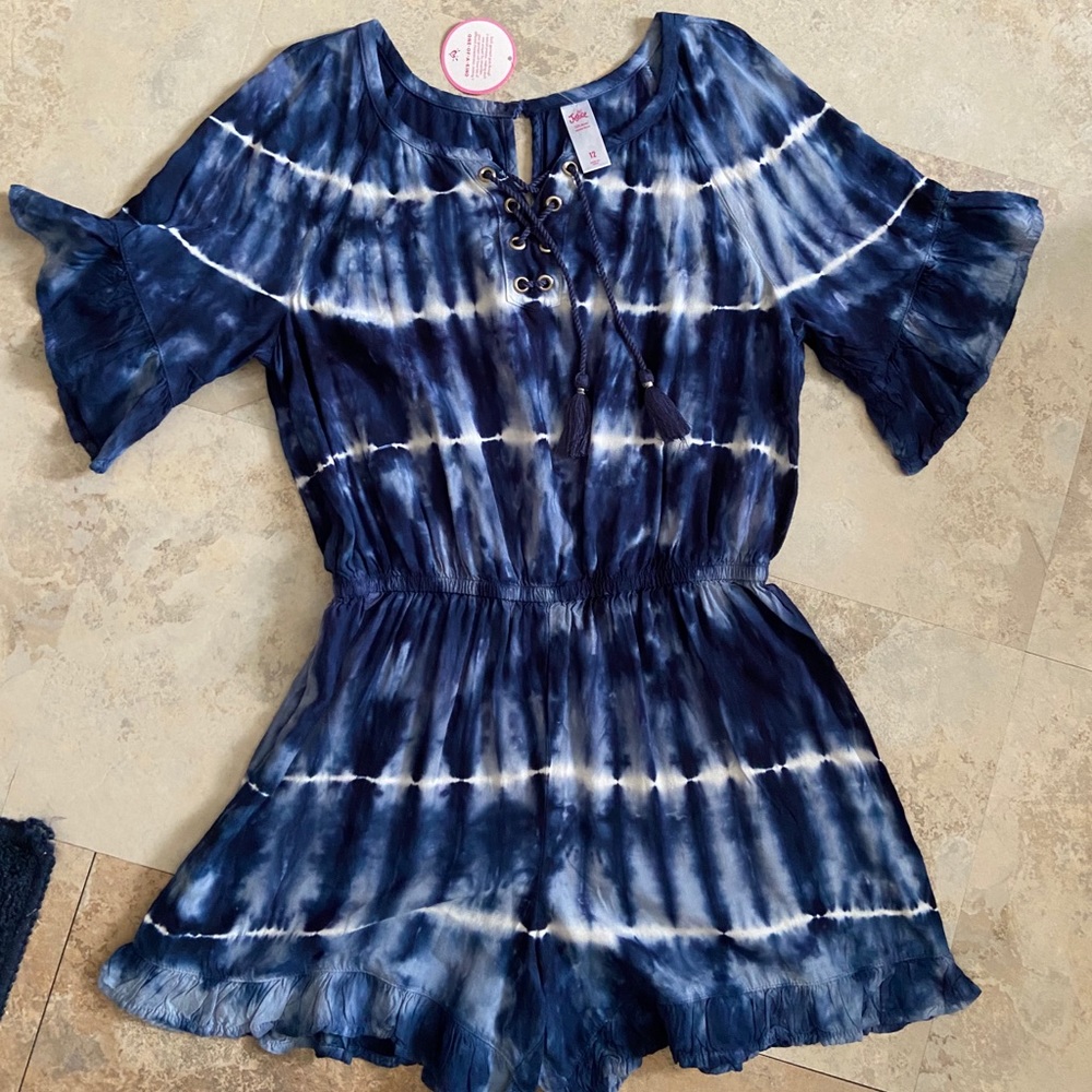 Girls tie dye romper